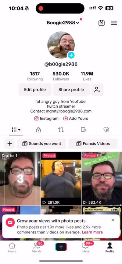 Watch Boogie2988's leaked NSFW video on TwXstars