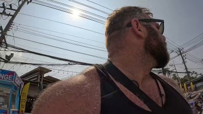 Watch Oz (Naughtiest Gay Bear on OF) 😈's leaked NSFW video on TwXstars