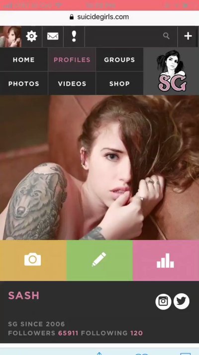 Watch sashsuicide's leaked NSFW video on TwXstars