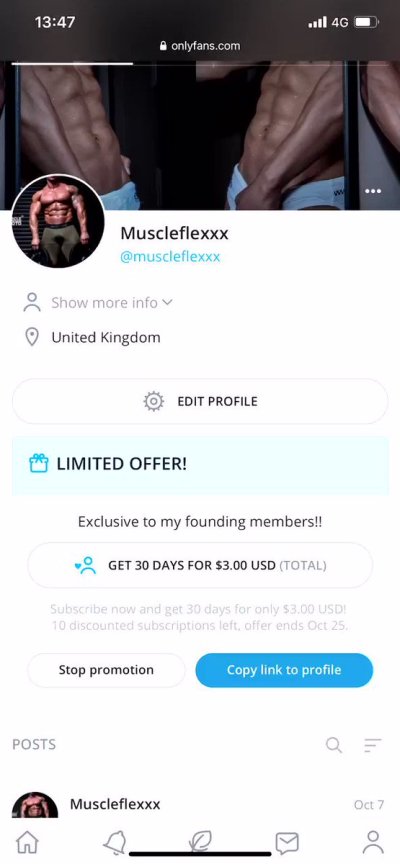 Watch muscleflexxx's leaked NSFW video on TwXstars