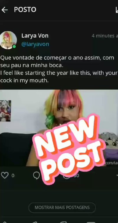 Watch Larya Von's leaked NSFW video on TwXstars