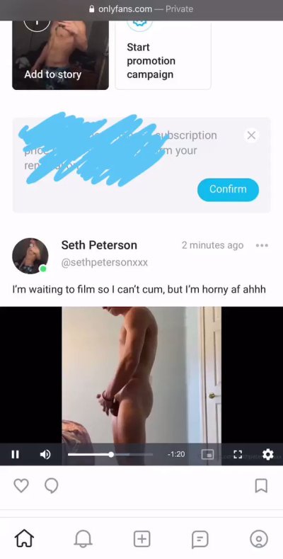 Watch Seth Peterson's leaked NSFW video on TwXstars