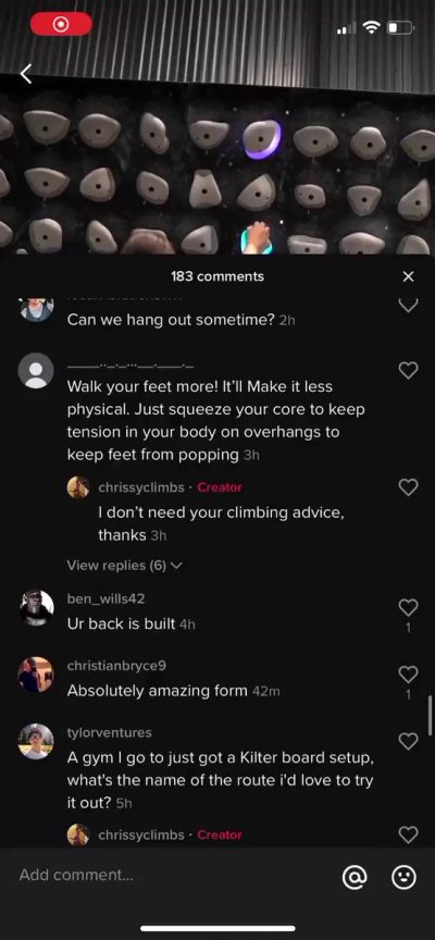 Watch chrissyclimbs's leaked NSFW video on TwXstars