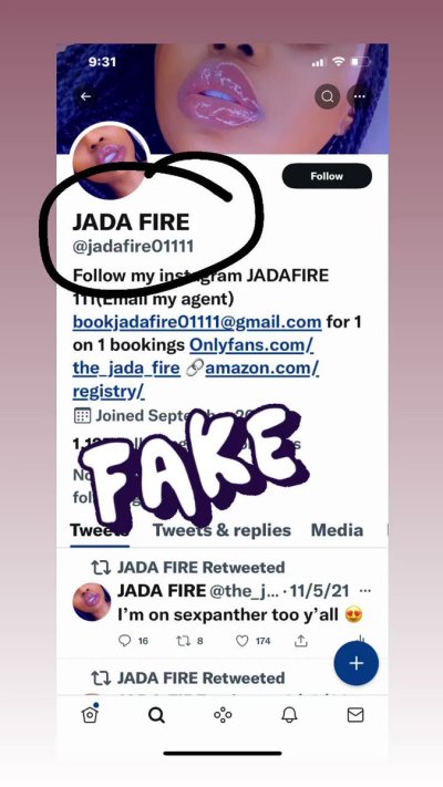 Watch JADA FIRE's leaked NSFW video on TwXstars