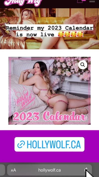 Watch Holly Wolf 🩵🤍's leaked NSFW video on TwXstars