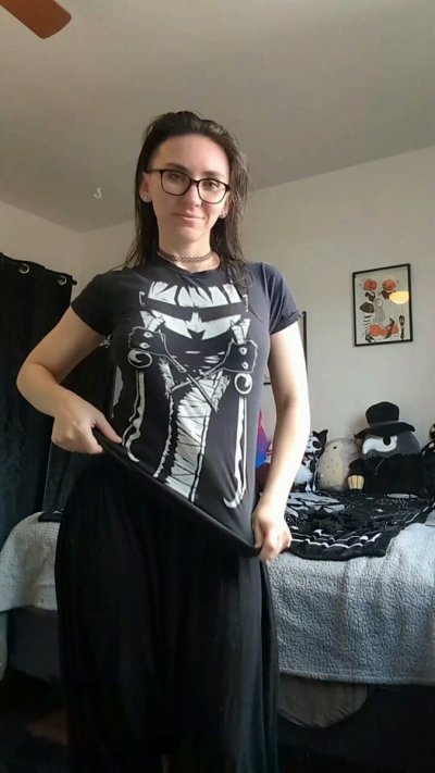 Watch ShyGothExhib's leaked NSFW video on TwXstars