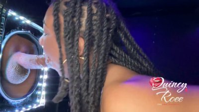 Watch Thee Ebony Gloryhole Princess in The DMV's leaked NSFW video on TwXstars