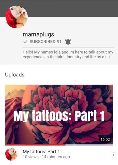 Watch mamaplugs's leaked NSFW photo on TwXstars