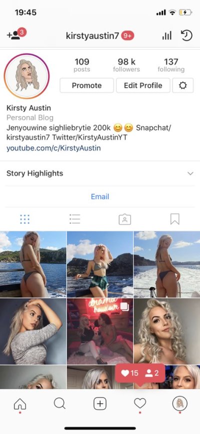 Watch Kirsty's leaked NSFW photo on TwXstars