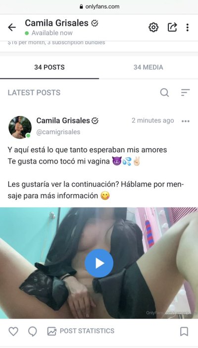 Watch •𝐂 𝐀 𝐌 𝐈 𝐋 𝐀 𝐆 𝐑 𝐈 𝐒 𝐀 𝐋 𝐄 𝐒•♥️'s leaked NSFW photo on TwXstars