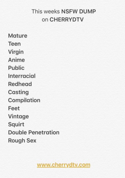 Watch cherryd27's leaked NSFW photo on TwXstars