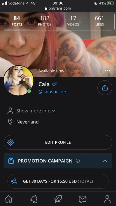 Watch Caia's leaked NSFW photo on TwXstars