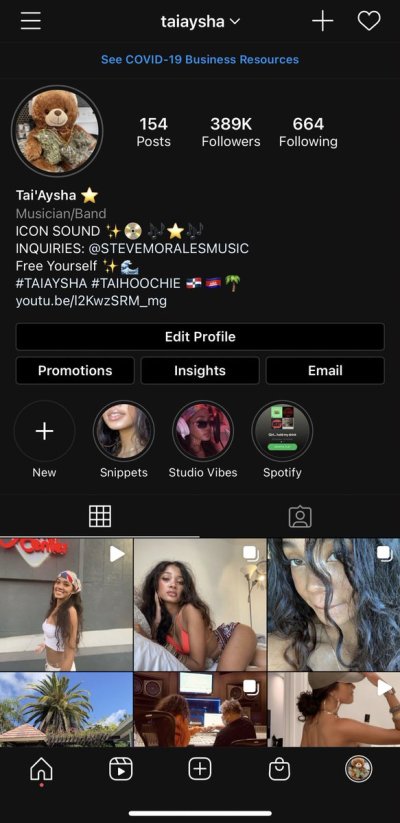 Watch Tai’Aysha ⭐️'s leaked NSFW photo on TwXstars