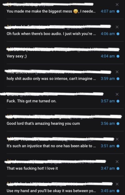 Watch DarlingBoo, Your Goon Fuel 💋's leaked NSFW photo on TwXstars