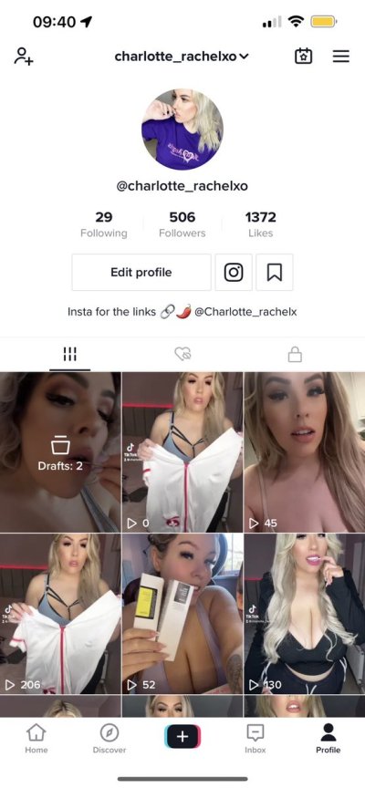 Watch 👸🏼Charlotte Rachel's leaked NSFW photo on TwXstars