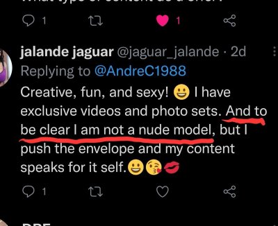 Watch jalande jaguar's leaked NSFW photo on TwXstars