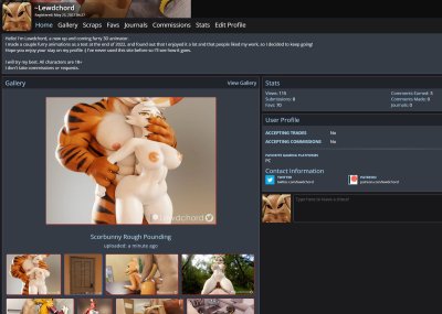 Watch Lewdchord's leaked NSFW photo on TwXstars