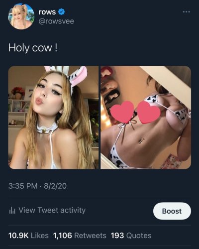 Watch rows's leaked NSFW photo on TwXstars