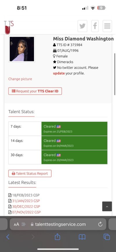 Watch DimeRacks💰💸🤑's leaked NSFW photo on TwXstars