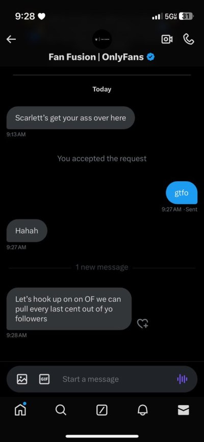 Watch Scarlette's leaked NSFW photo on TwXstars