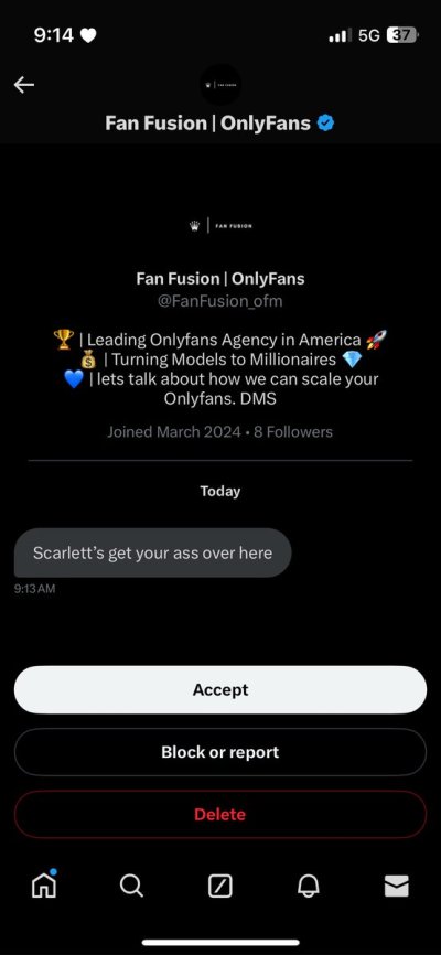 Watch Scarlette's leaked NSFW photo on TwXstars