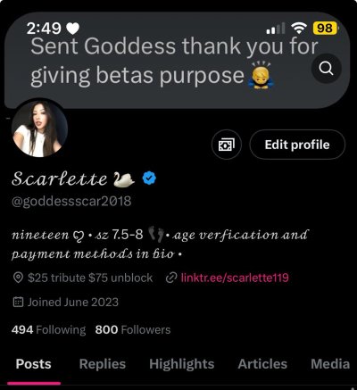 Watch Scarlette's leaked NSFW photo on TwXstars