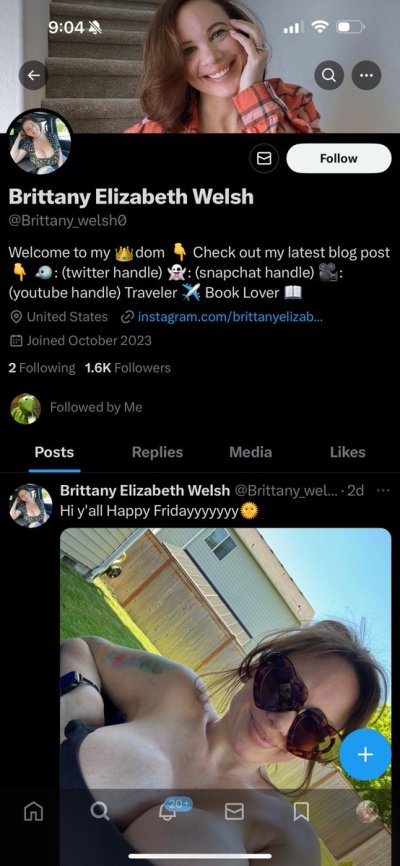 Watch Brittany Elizabeth Welsh's leaked NSFW photo on TwXstars