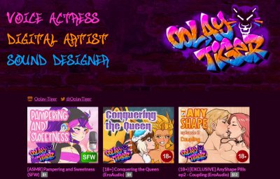 Watch OolayTiger Studios 🔞🎙's leaked NSFW photo on TwXstars