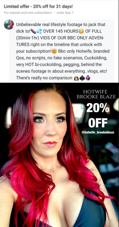 Watch Hotwife Brooke Blaze's leaked NSFW photo on TwXstars