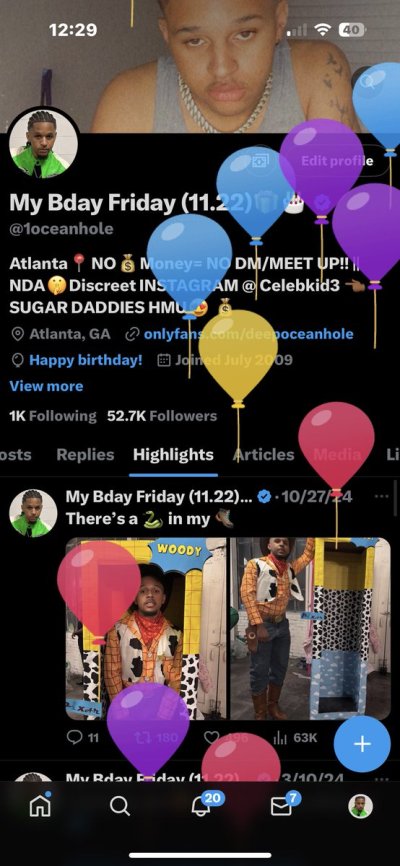 Watch ATLANTA📍's leaked NSFW photo on TwXstars