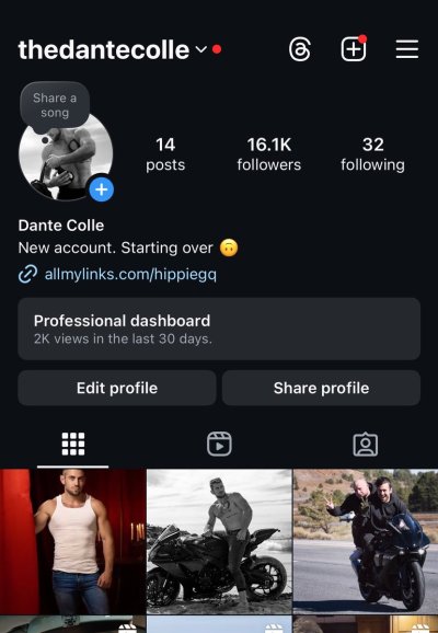 Watch Dante Colle ®'s leaked NSFW photo on TwXstars