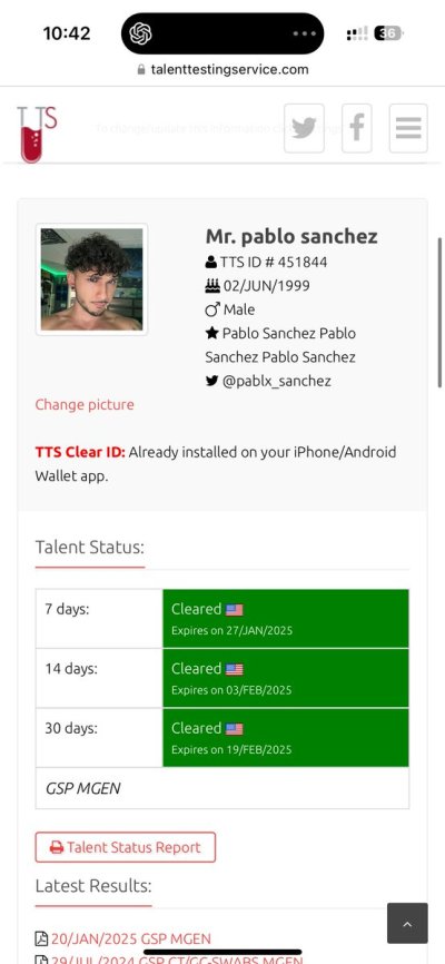 Watch Pablx Sanchez 💦's leaked NSFW photo on TwXstars