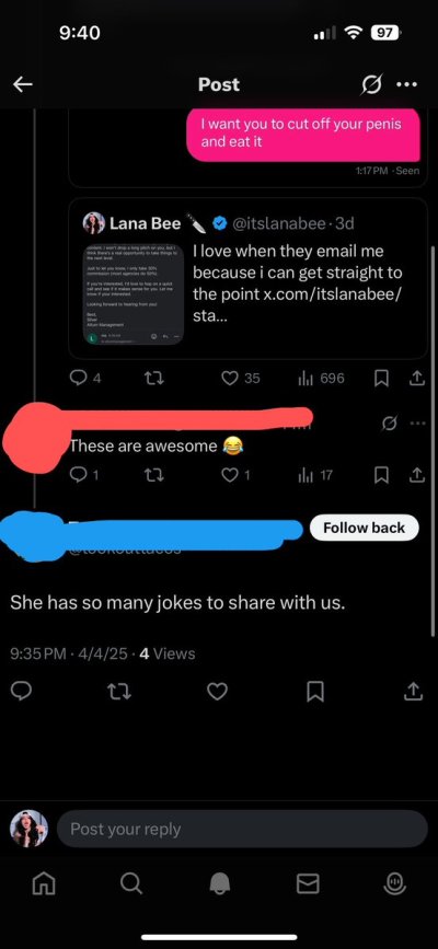 Watch Lana Bee 🔪 GSCP*'s leaked NSFW photo on TwXstars