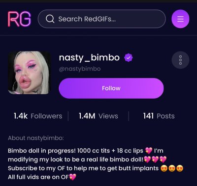 Watch Nasty Bimbo 👁👄👁Top 1.2% Onlyfans's leaked NSFW photo on TwXstars