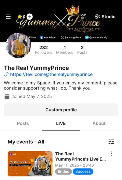 Watch ⚜️ YUMMY⚔️PRINCE ⚜️'s leaked NSFW photo on TwXstars