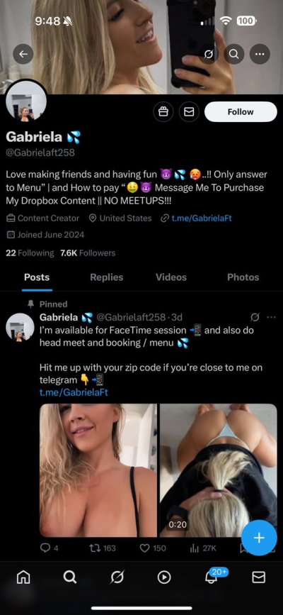 Watch BlondeAdobo's leaked NSFW photo on TwXstars