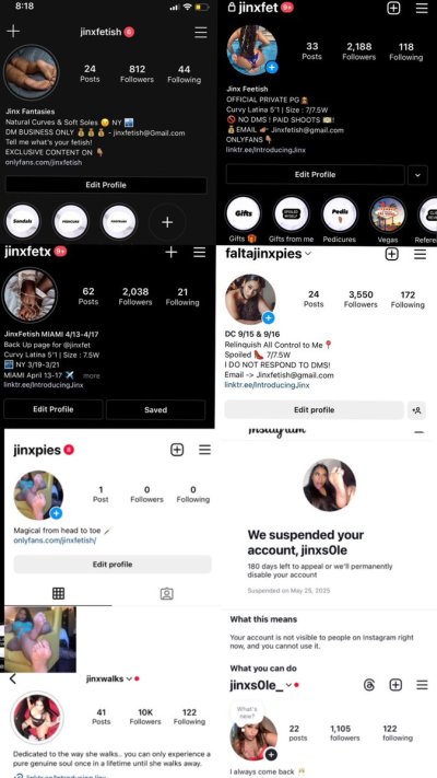 Watch JinxFetish NYC's leaked NSFW photo on TwXstars